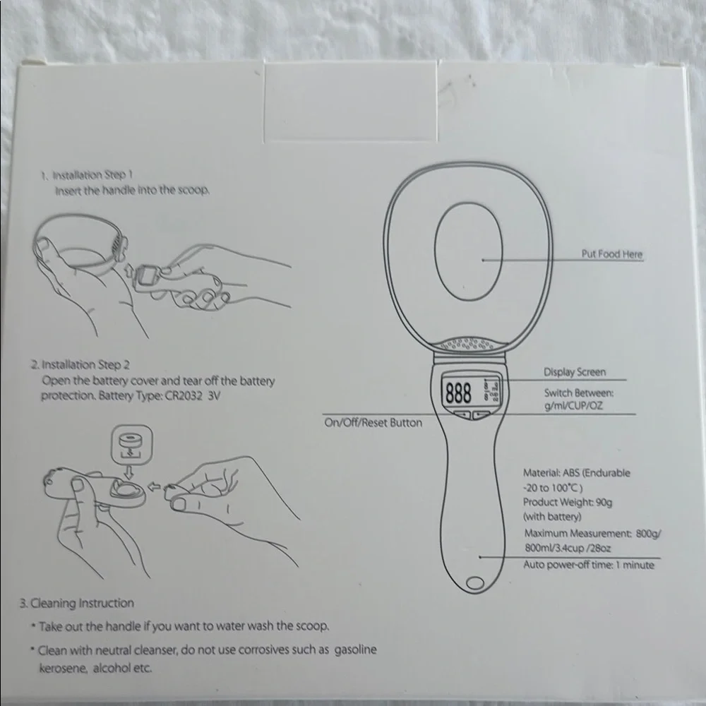 Digital Weighing Spoon with Display